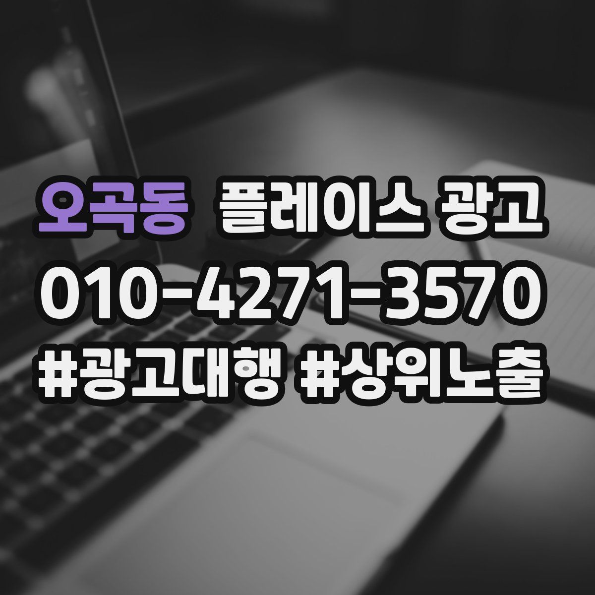 오곡동 플레이스 광고