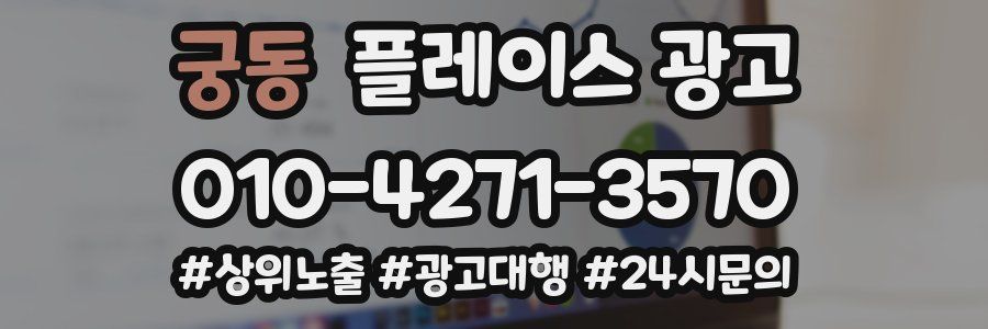 궁동 플레이스 광고