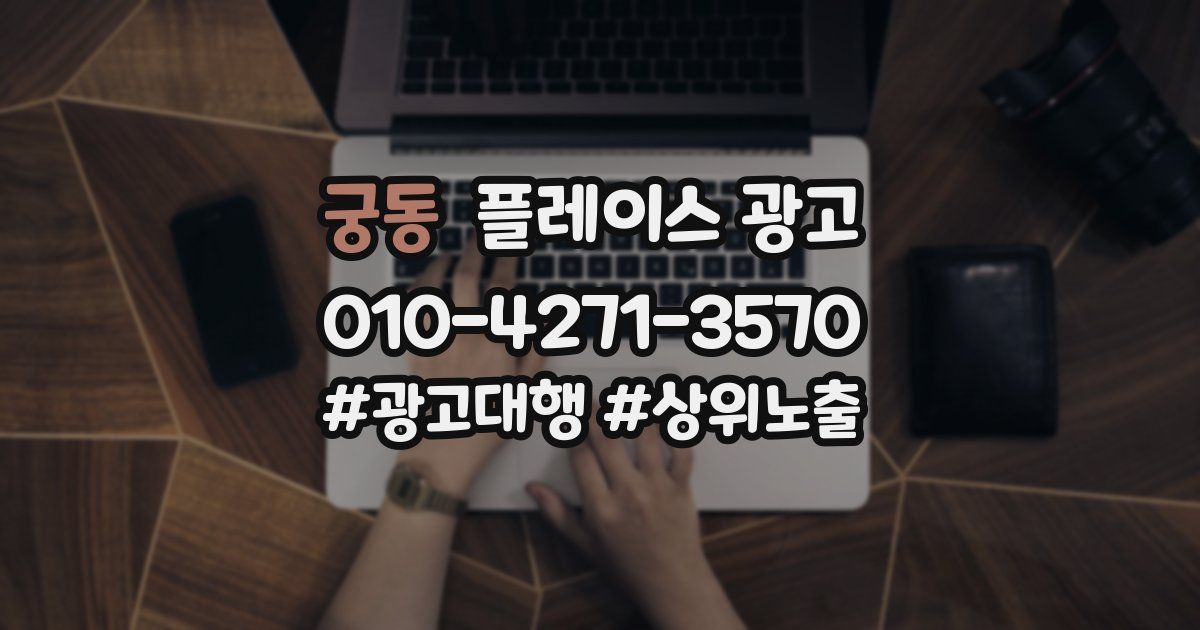 궁동 플레이스 광고