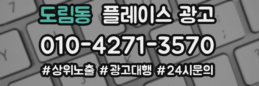 도림동 플레이스 광고