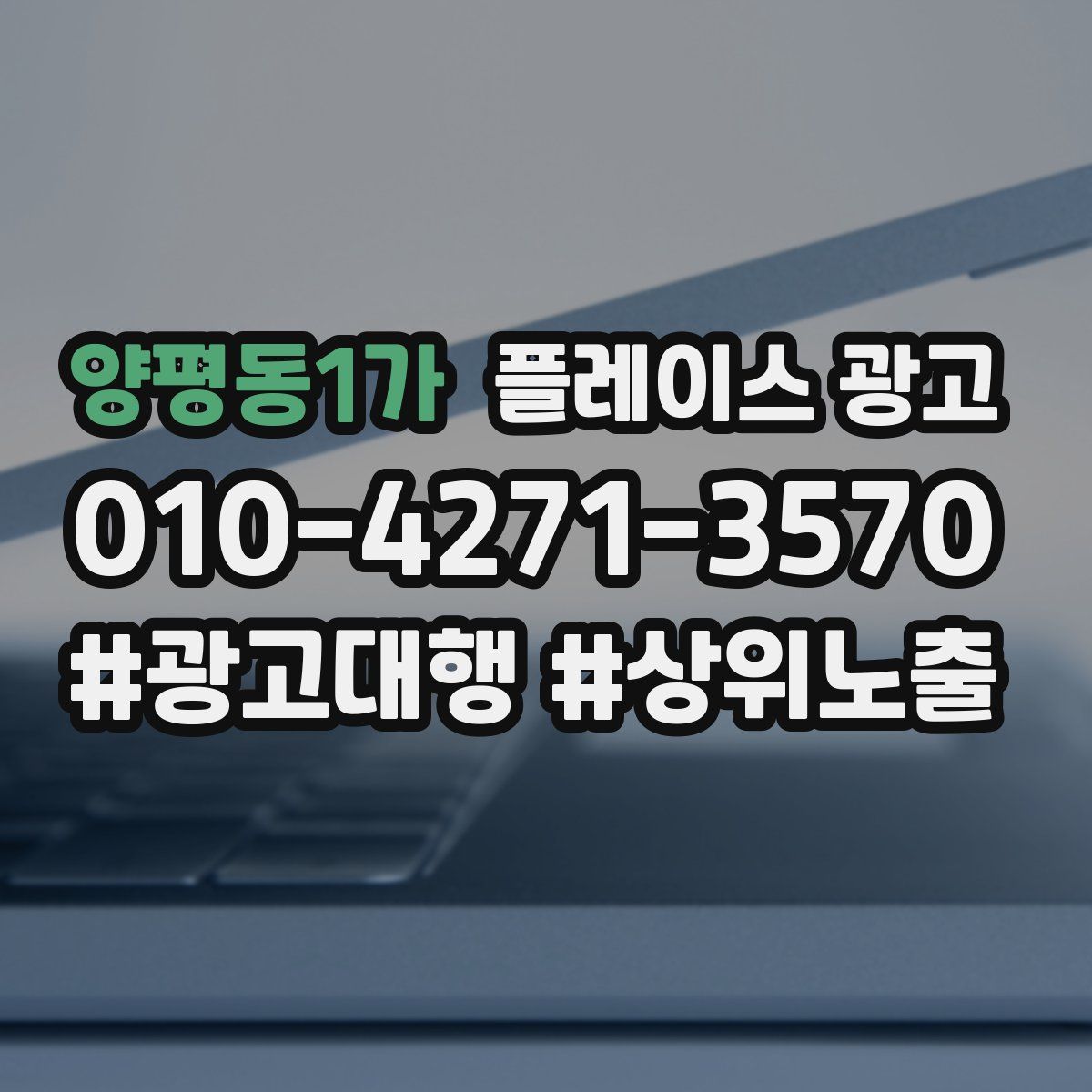 양평동1가 플레이스 광고