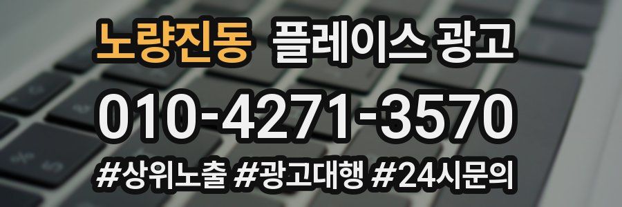 노량진동 플레이스 광고