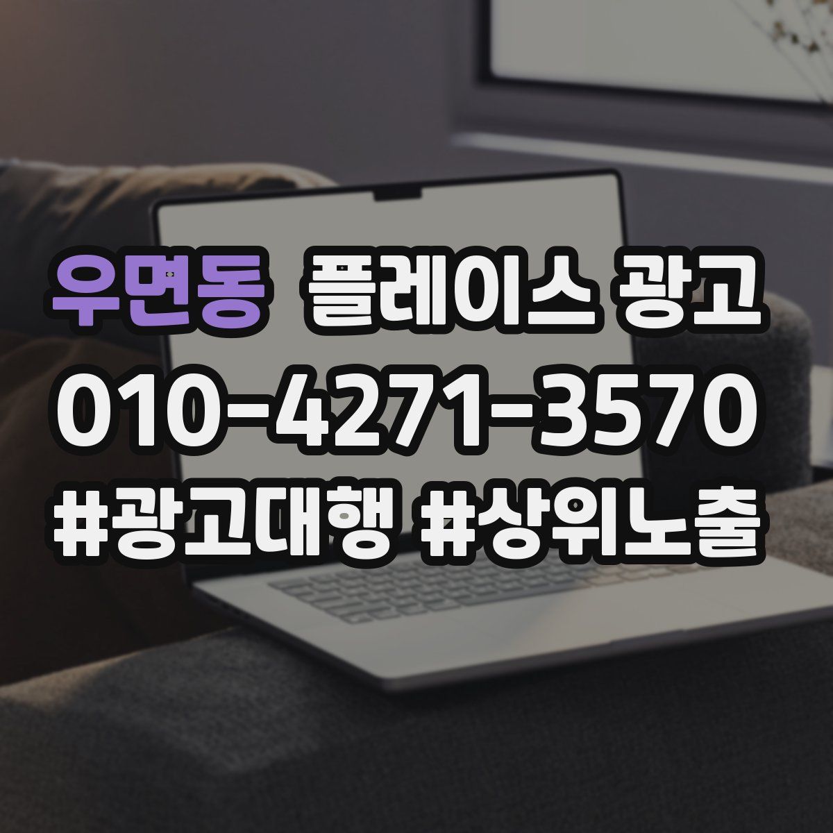 우면동 플레이스 광고