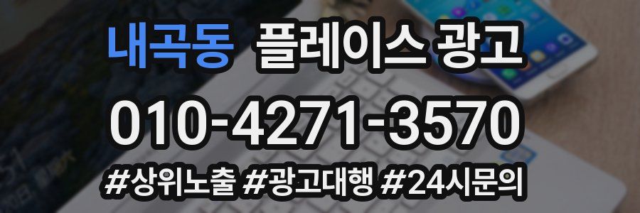 내곡동 플레이스 광고