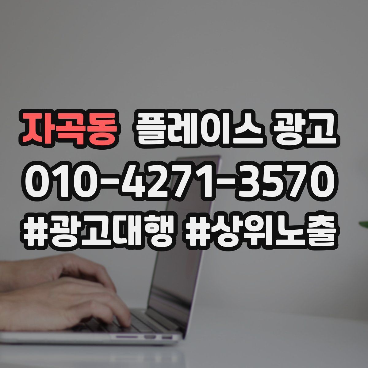 자곡동 플레이스 광고