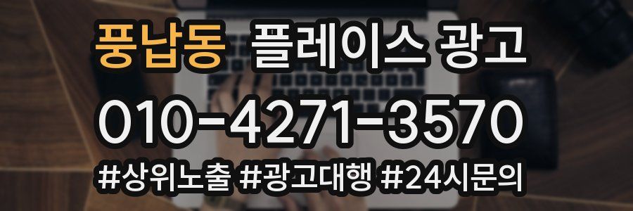 풍납동 플레이스 광고