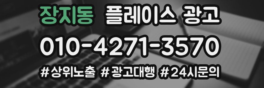 장지동 플레이스 광고