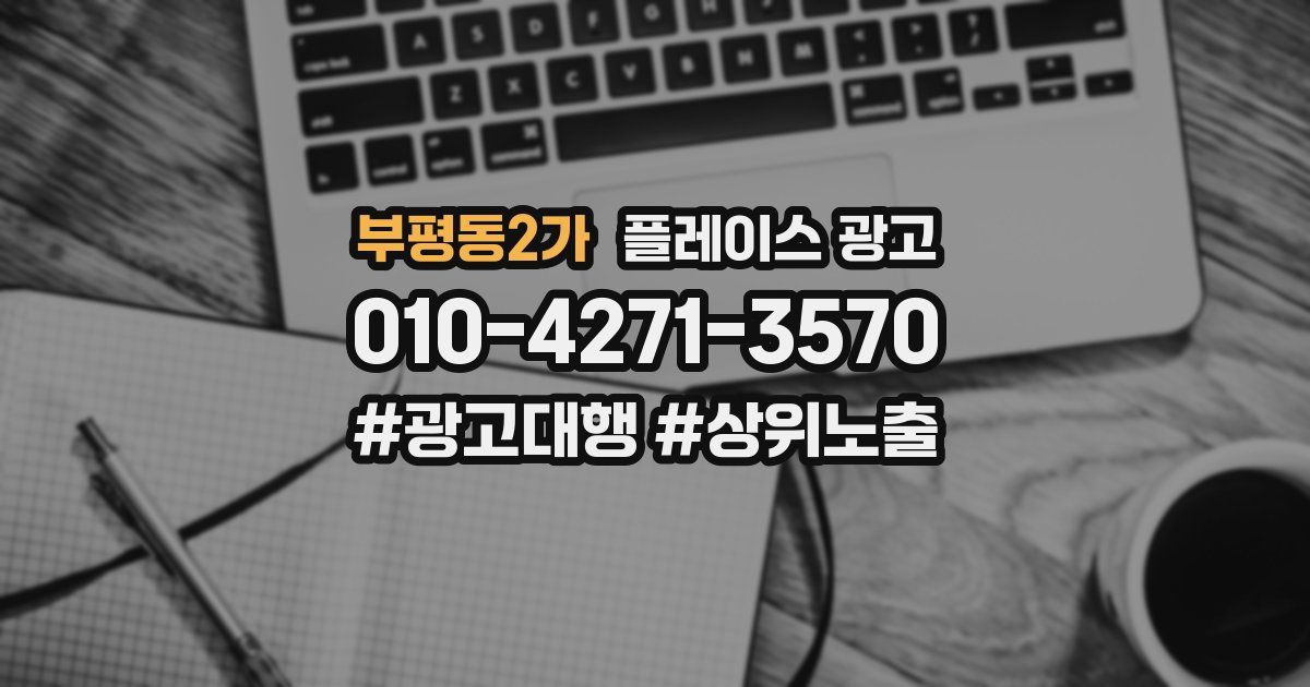 부평동2가 플레이스 광고