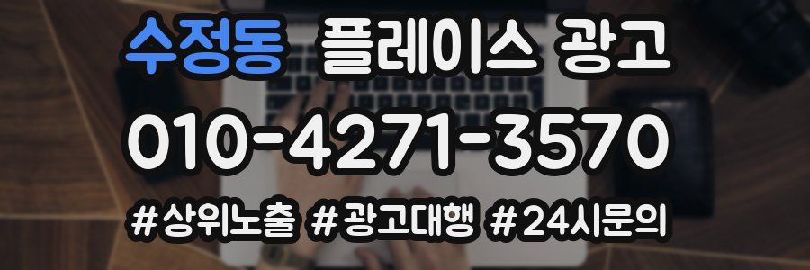 수정동 플레이스 광고