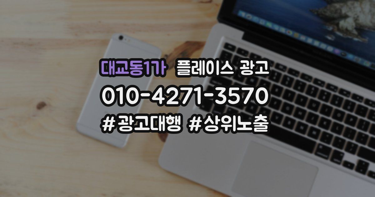 대교동1가 플레이스 광고