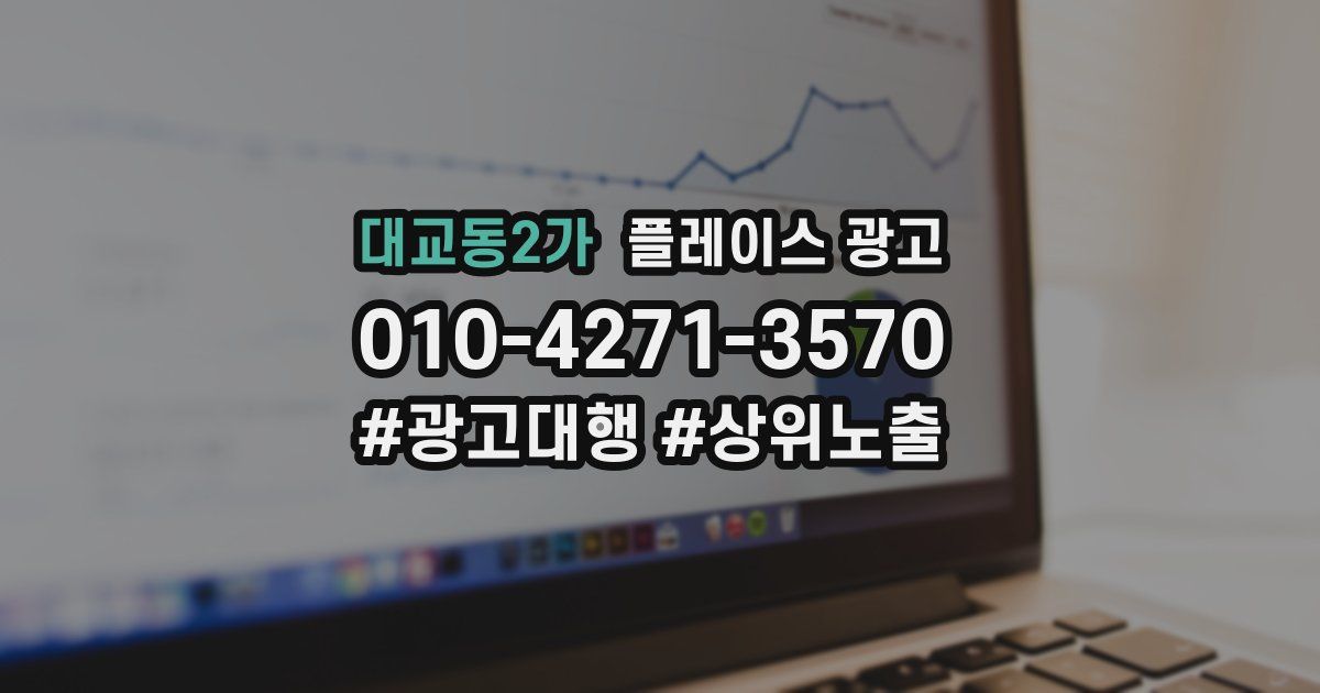 대교동2가 플레이스 광고