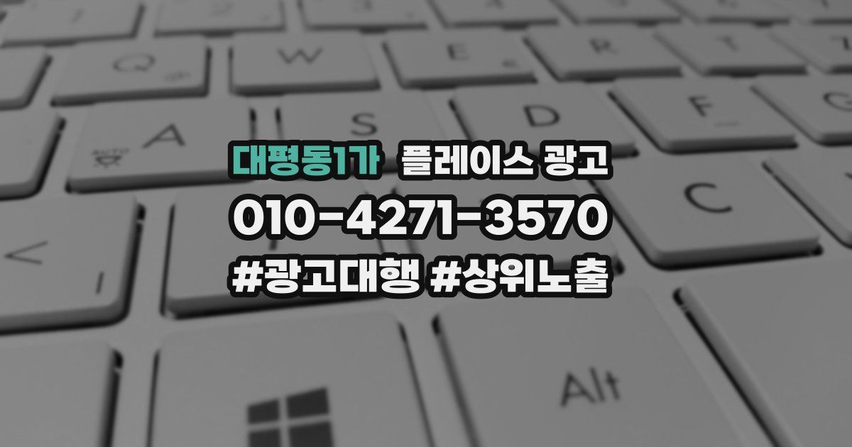 대평동1가 플레이스 광고