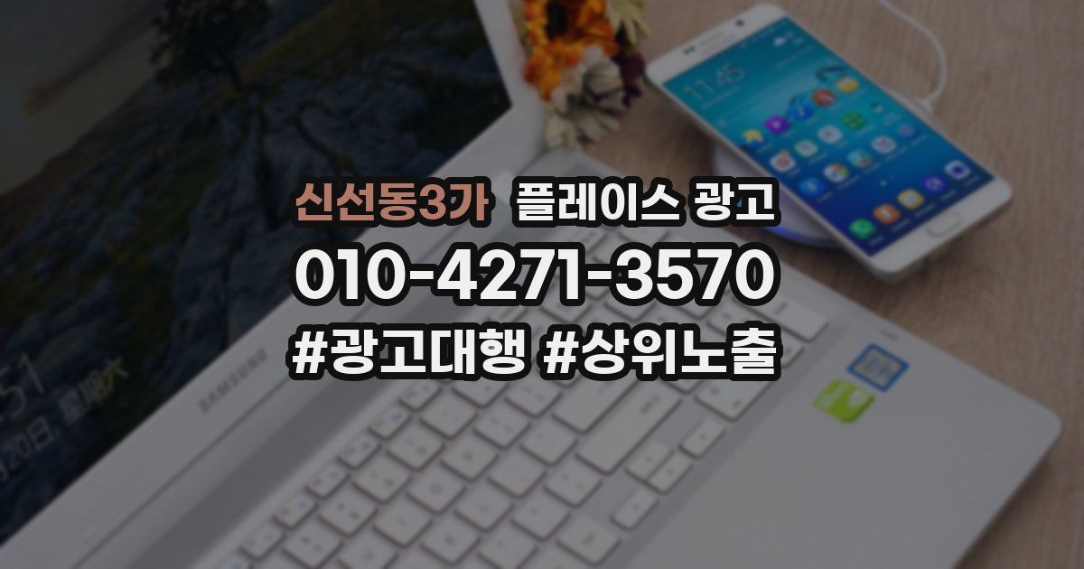 신선동3가 플레이스 광고