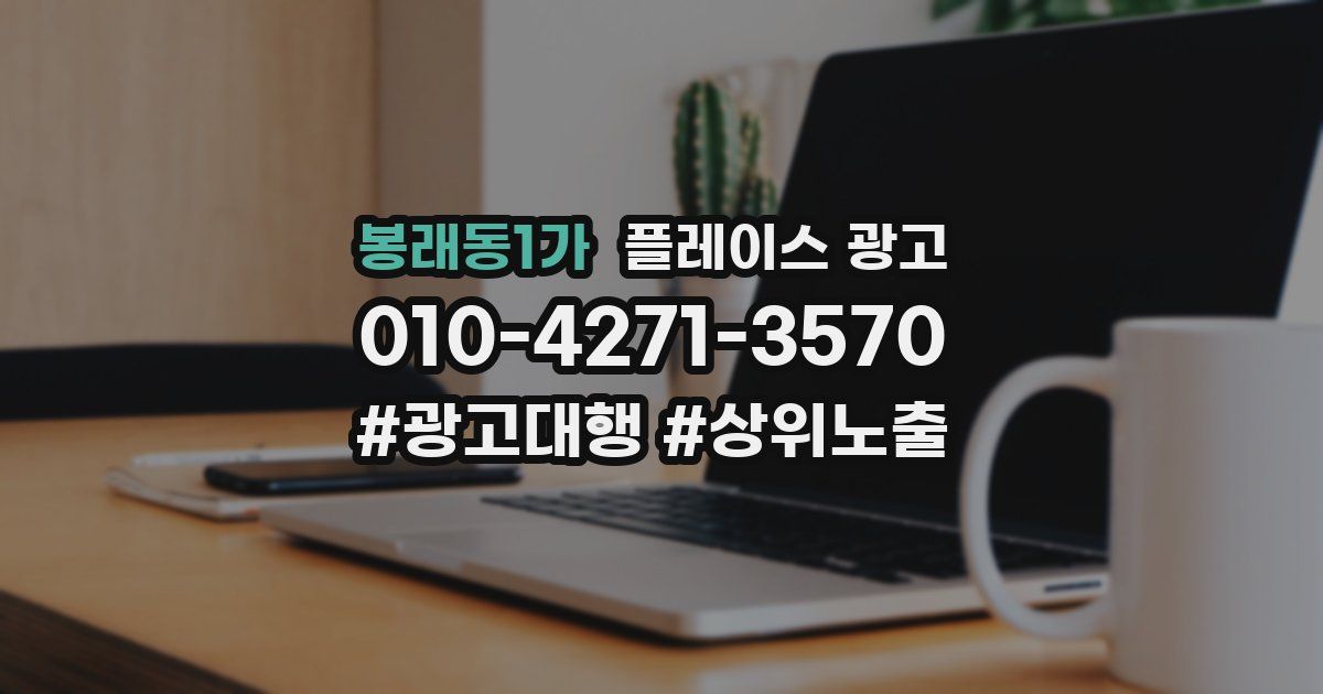 봉래동1가 플레이스 광고