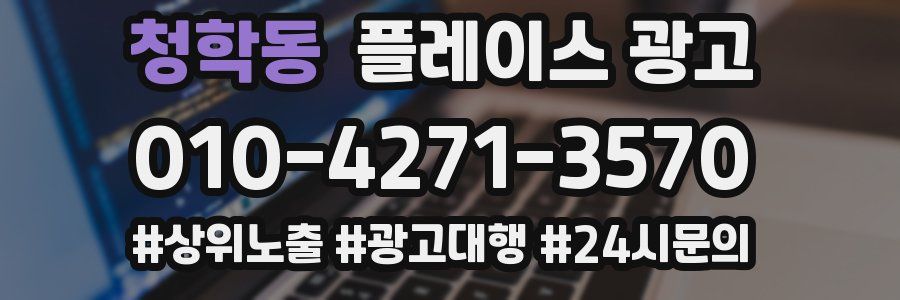 청학동 플레이스 광고
