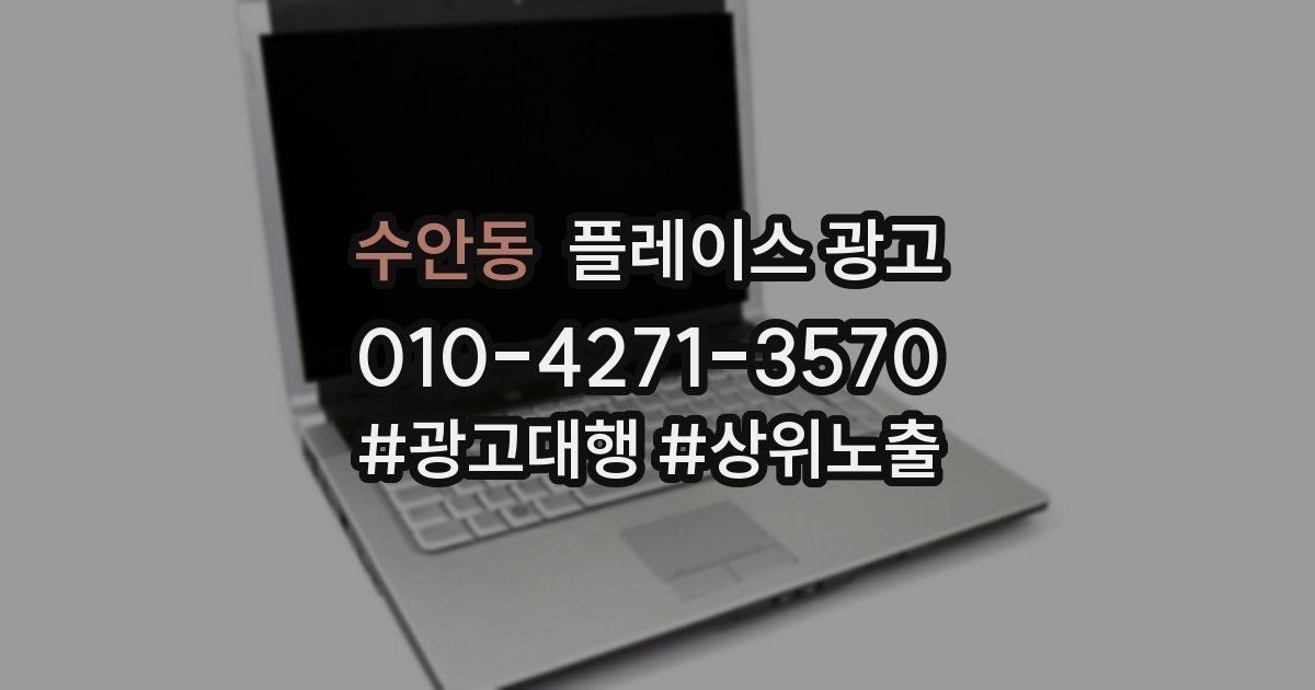 수안동 플레이스 광고