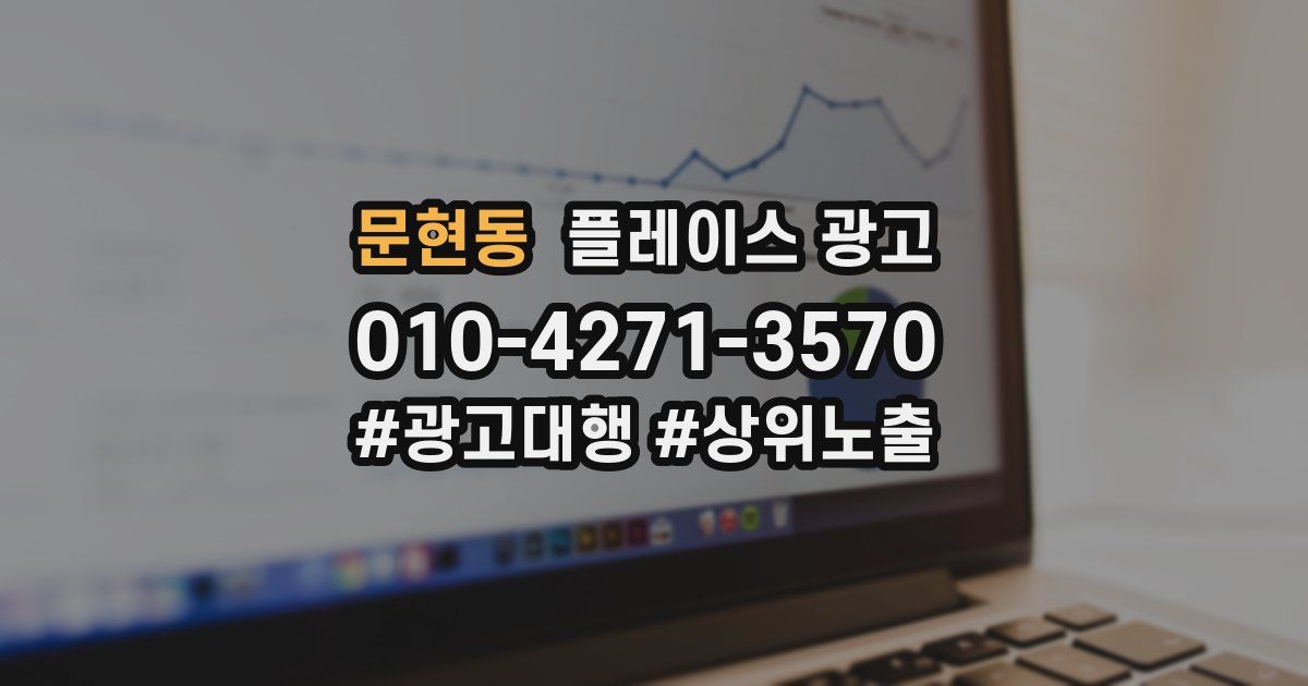 문현동 플레이스 광고
