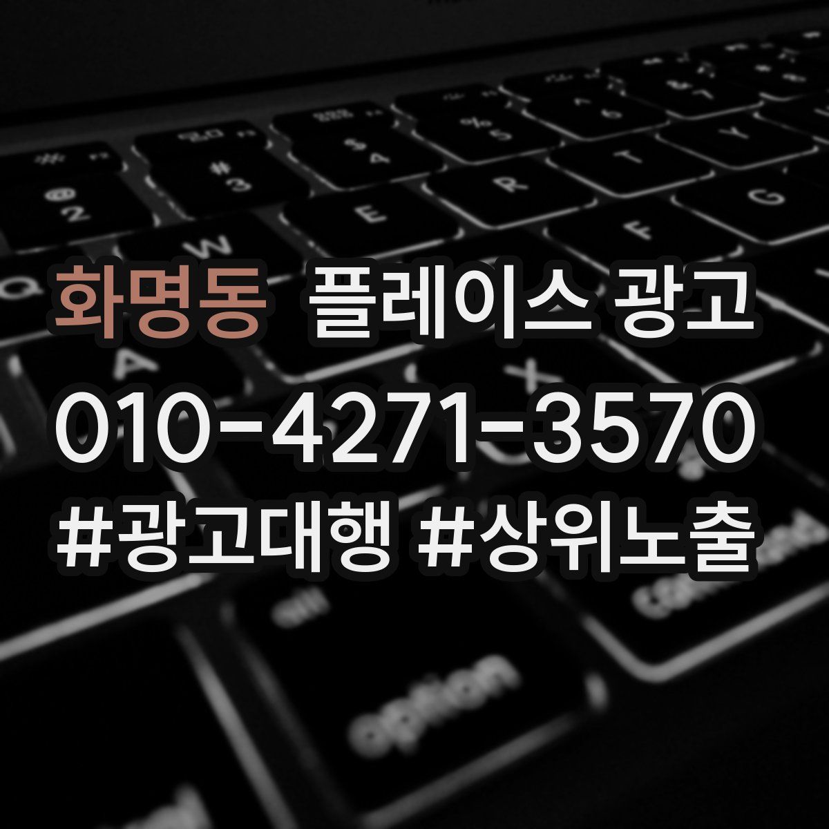 화명동 플레이스 광고