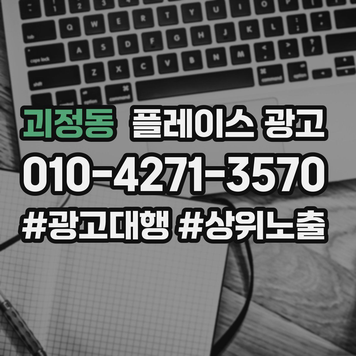 괴정동 플레이스 광고