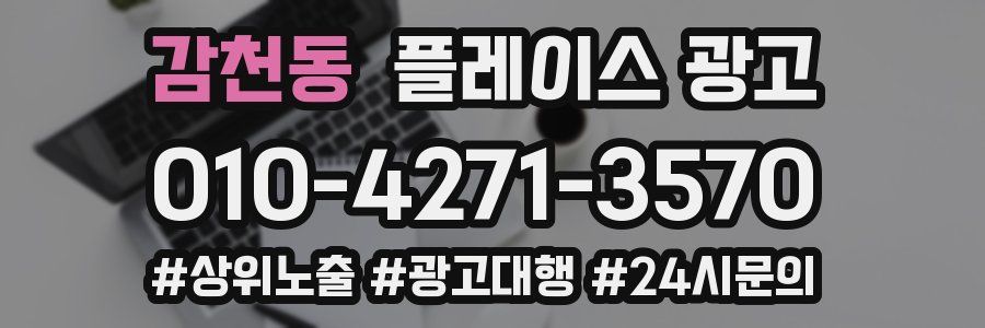 감천동 플레이스 광고