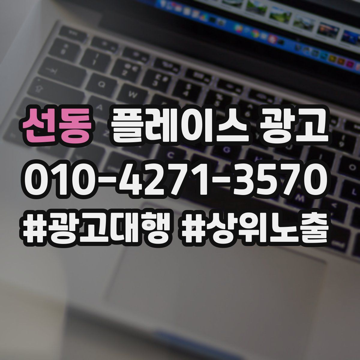 선동 플레이스 광고