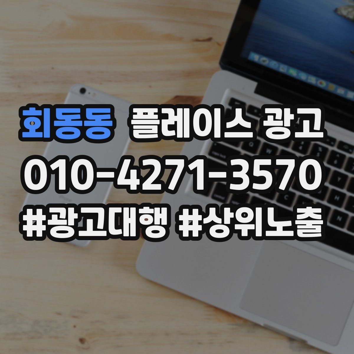 회동동 플레이스 광고