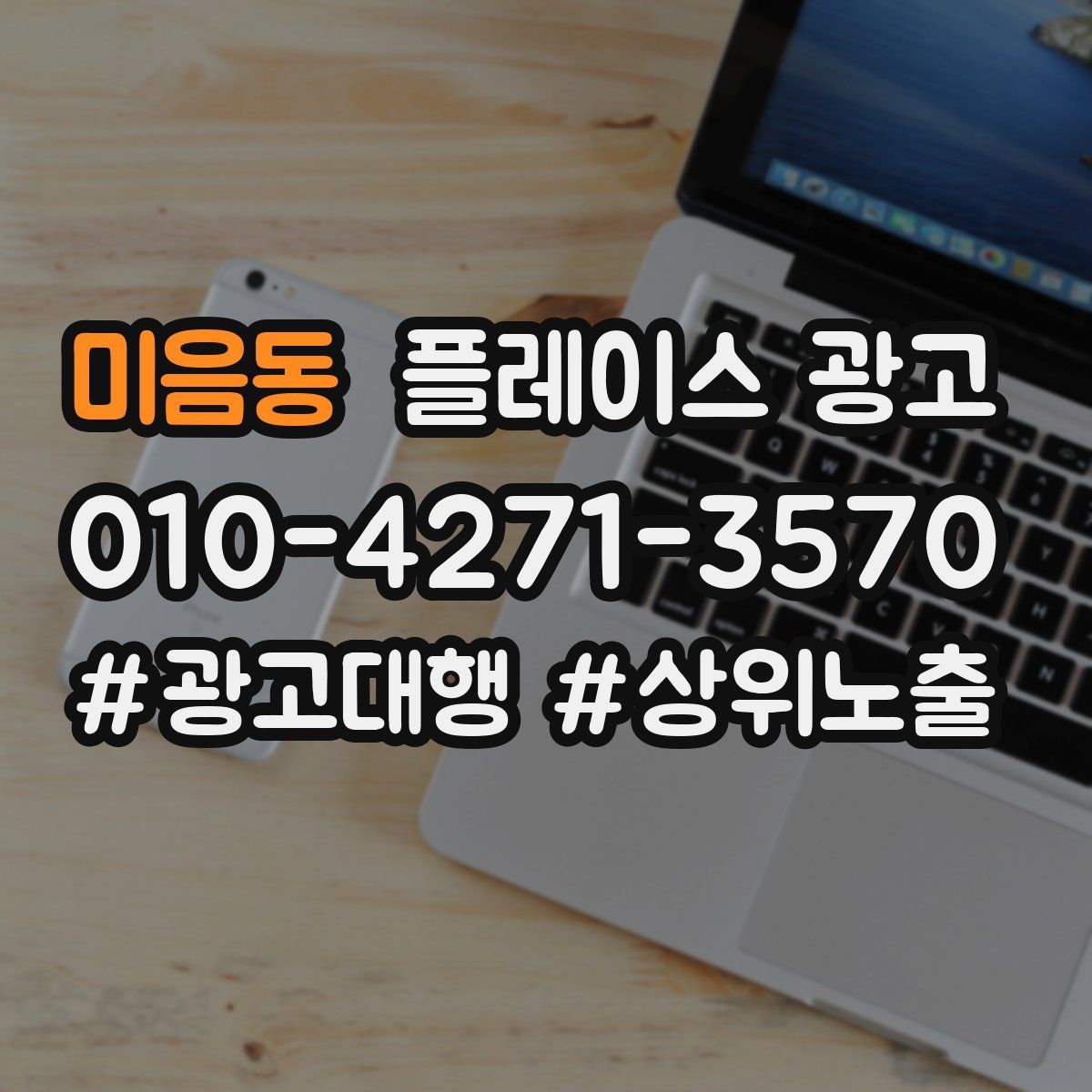미음동 플레이스 광고