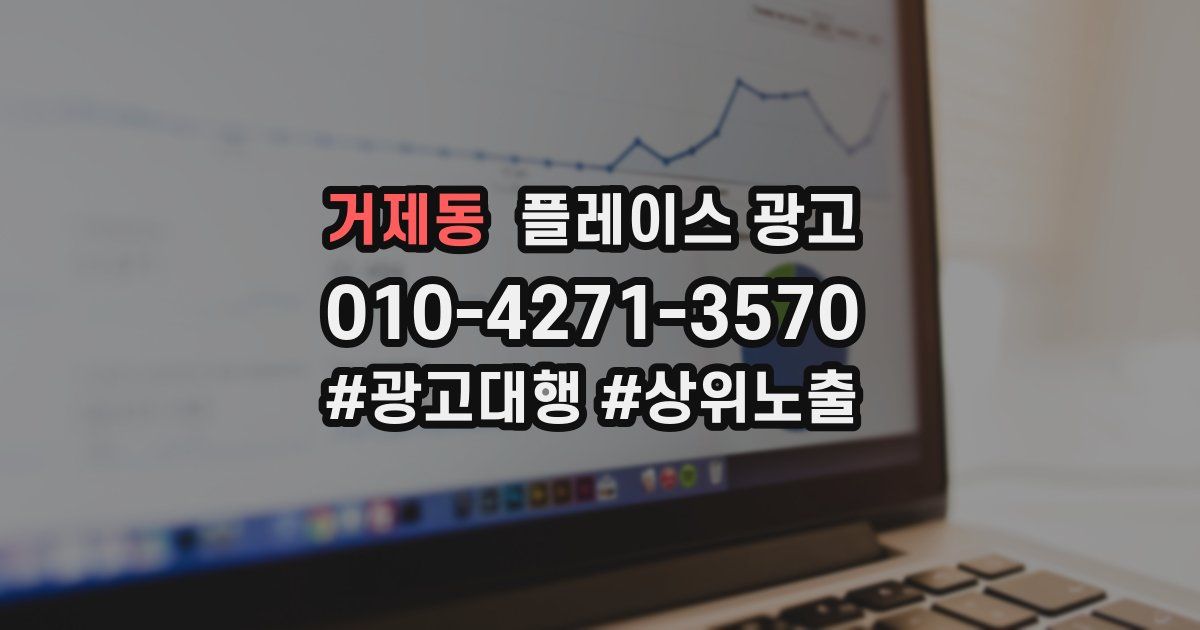 거제동 플레이스 광고