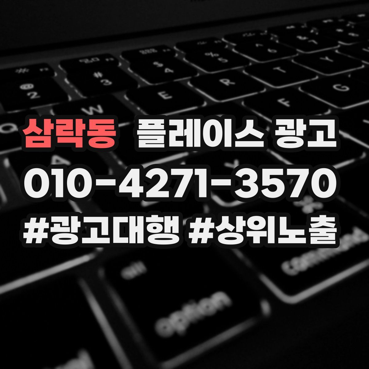삼락동 플레이스 광고