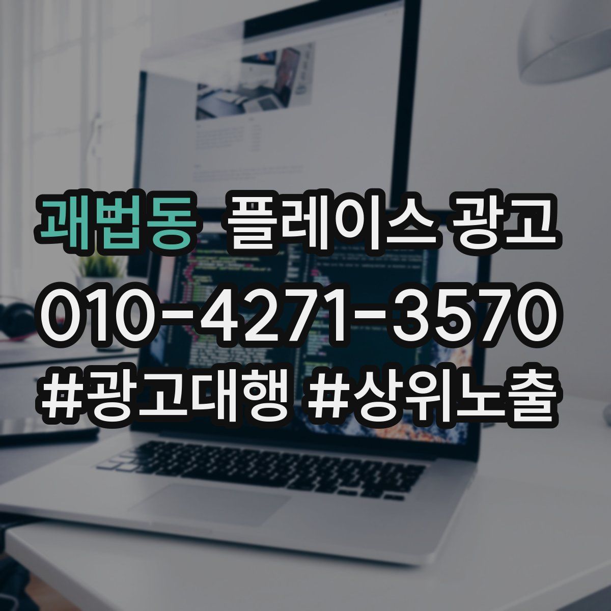 괘법동 플레이스 광고