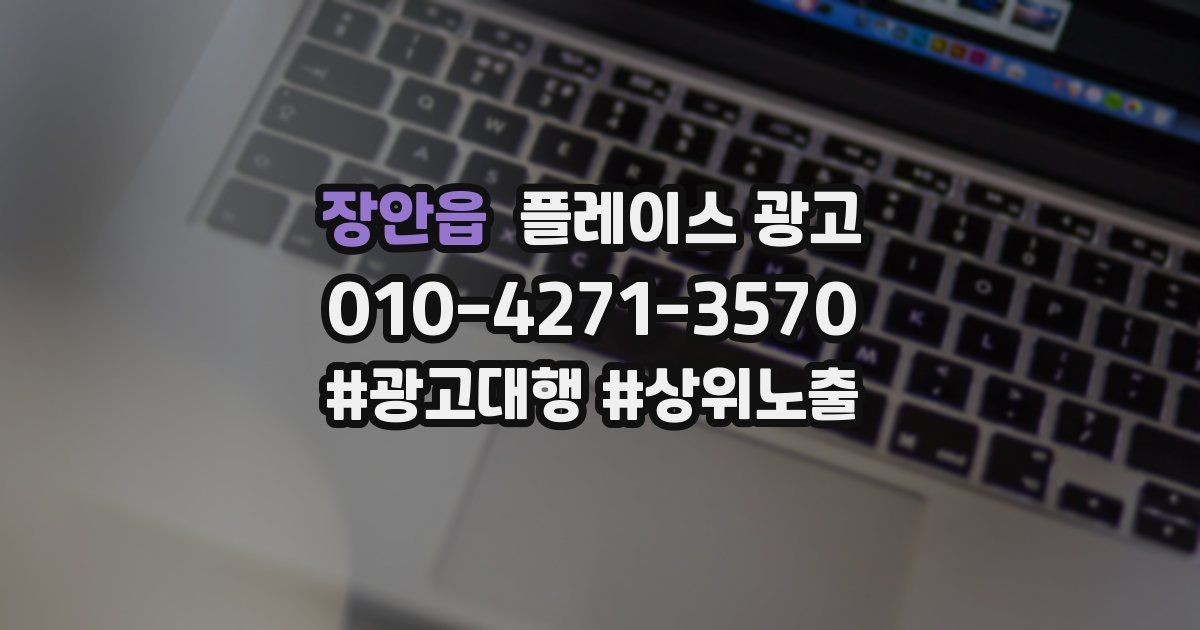 장안읍 플레이스 광고