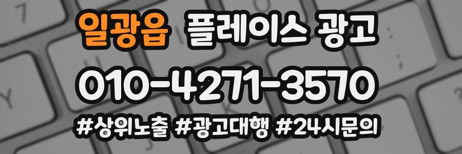 일광읍 플레이스 광고