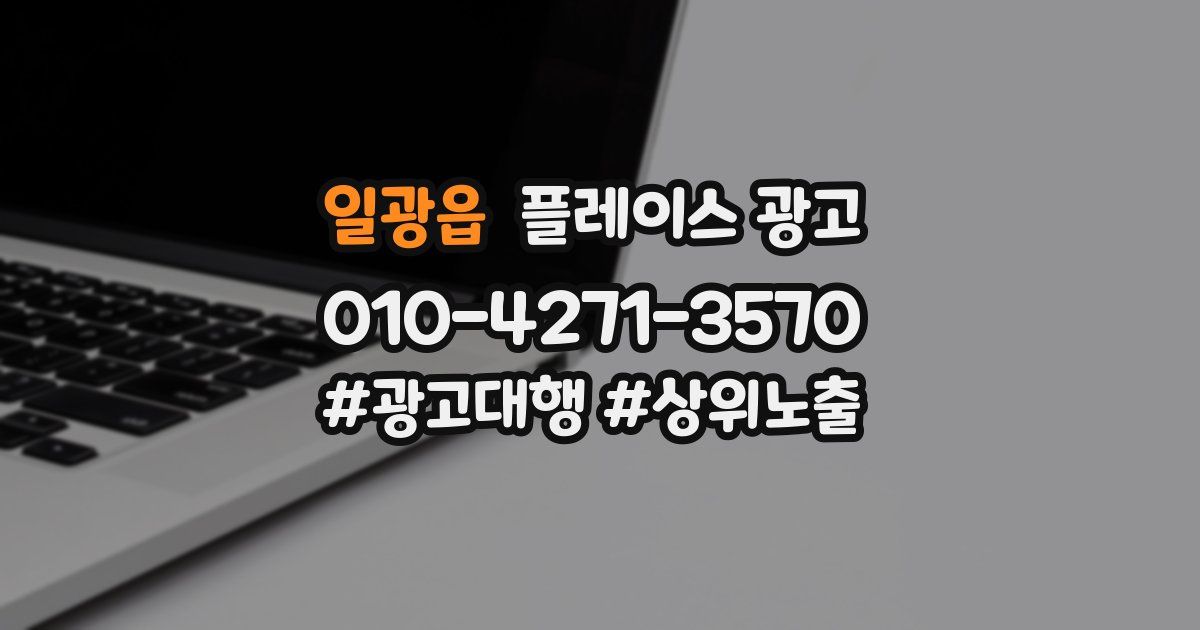 일광읍 플레이스 광고