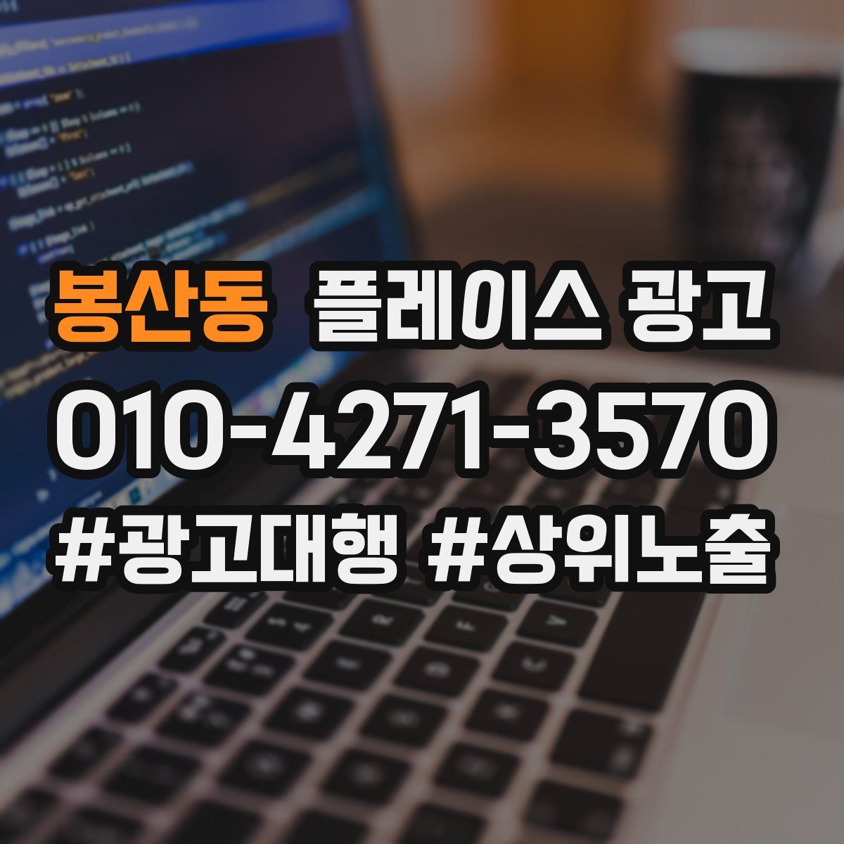 봉산동 플레이스 광고