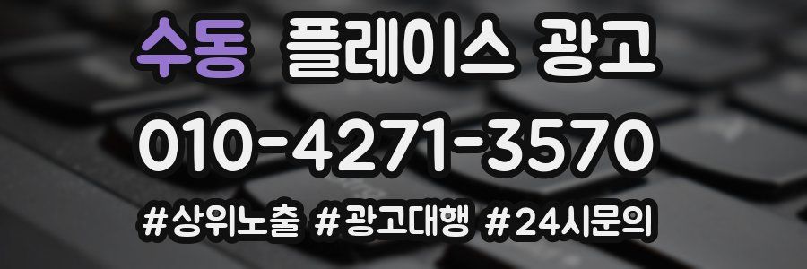 수동 플레이스 광고