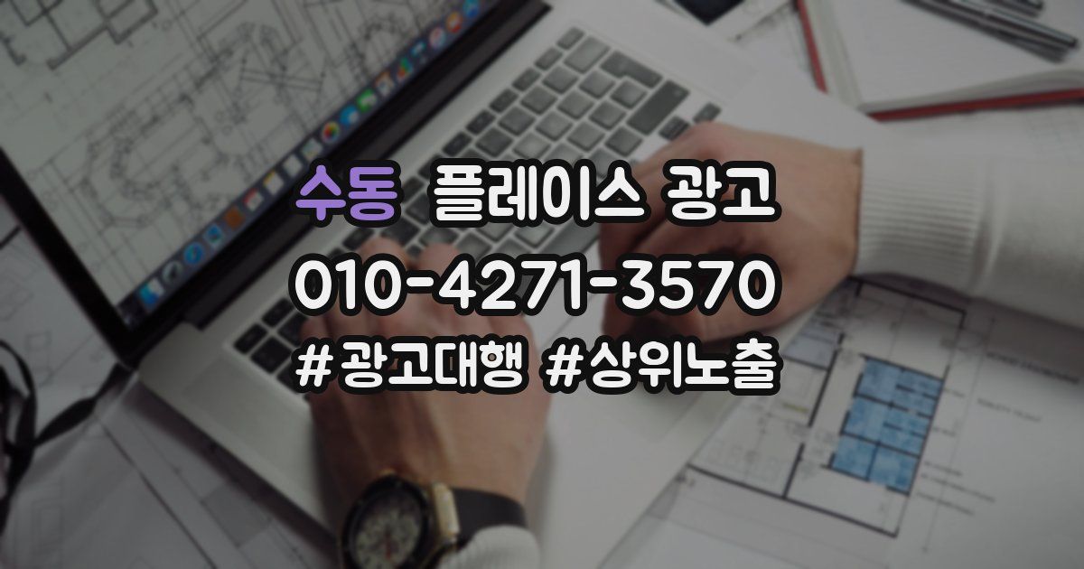 수동 플레이스 광고