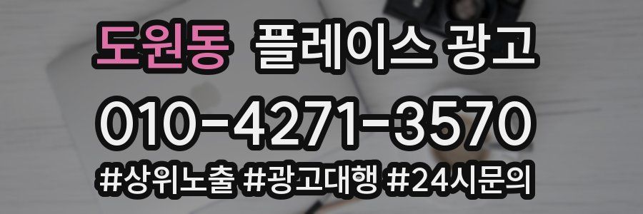 도원동 플레이스 광고