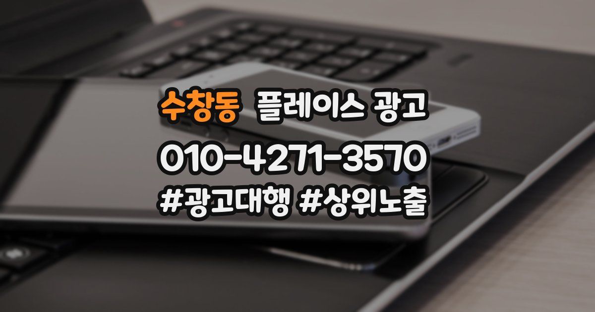 수창동 플레이스 광고