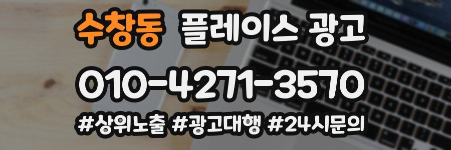수창동 플레이스 광고