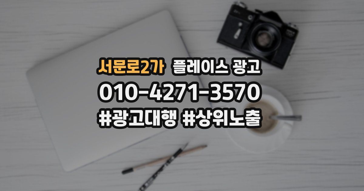 서문로2가 플레이스 광고