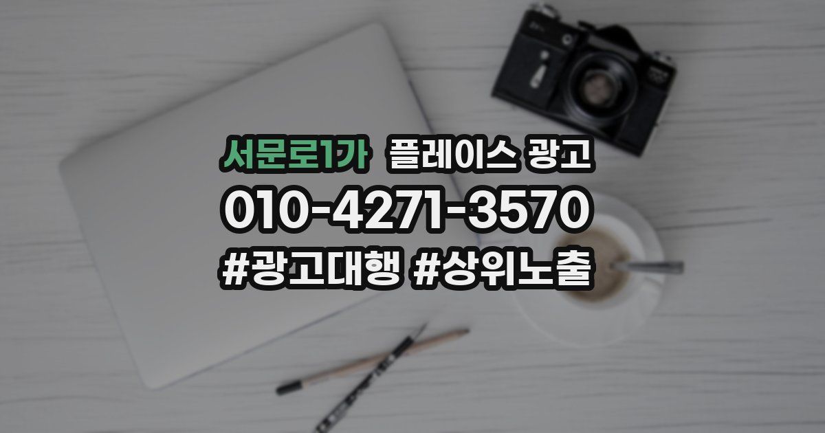 서문로1가 플레이스 광고