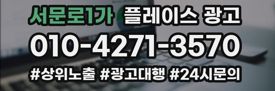 서문로1가 플레이스 광고
