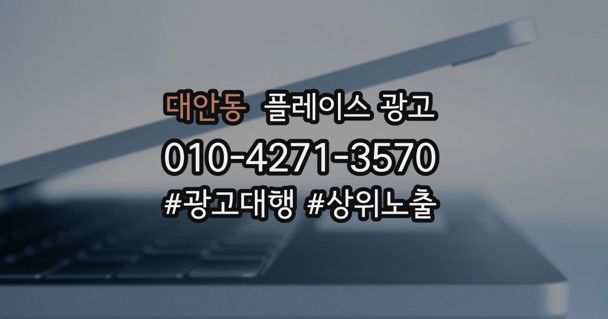 대안동 플레이스 광고
