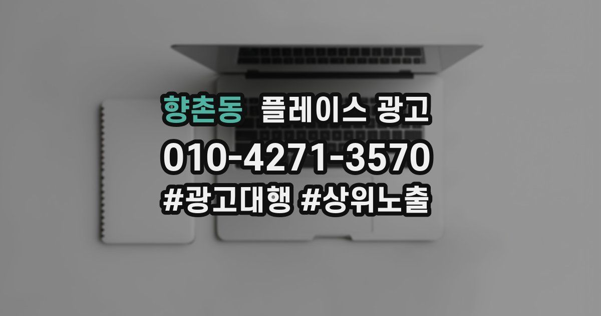 향촌동 플레이스 광고