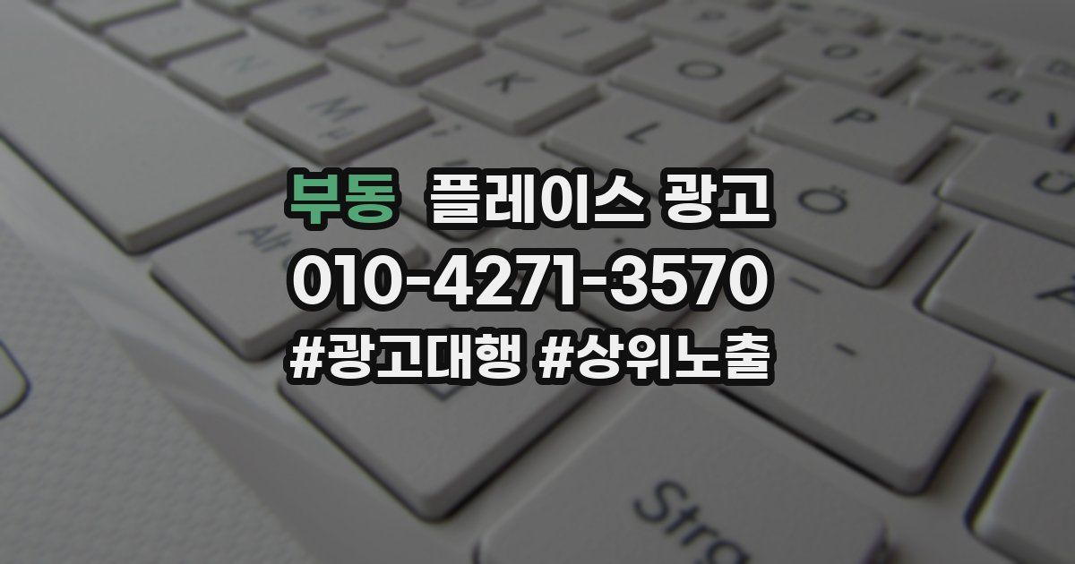 부동 플레이스 광고