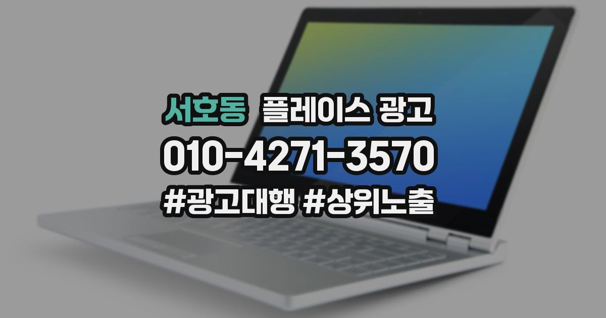서호동 플레이스 광고