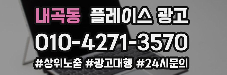 내곡동 플레이스 광고