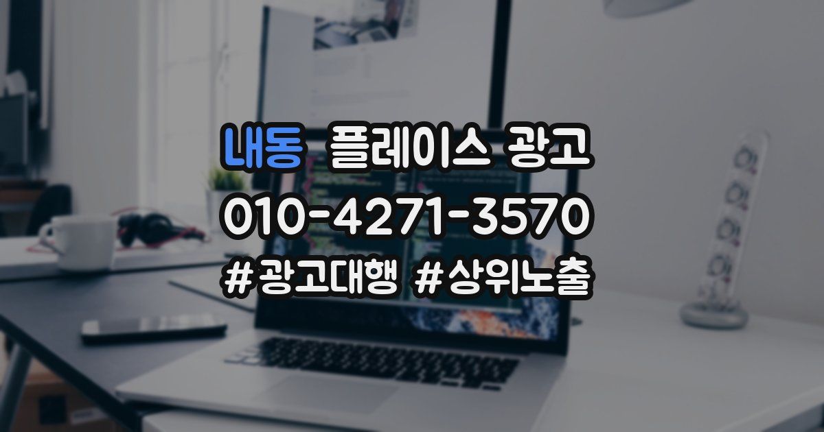 내동 플레이스 광고