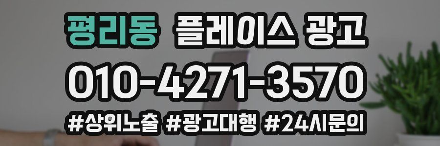 평리동 플레이스 광고