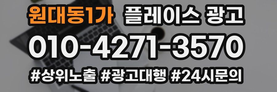 원대동1가 플레이스 광고